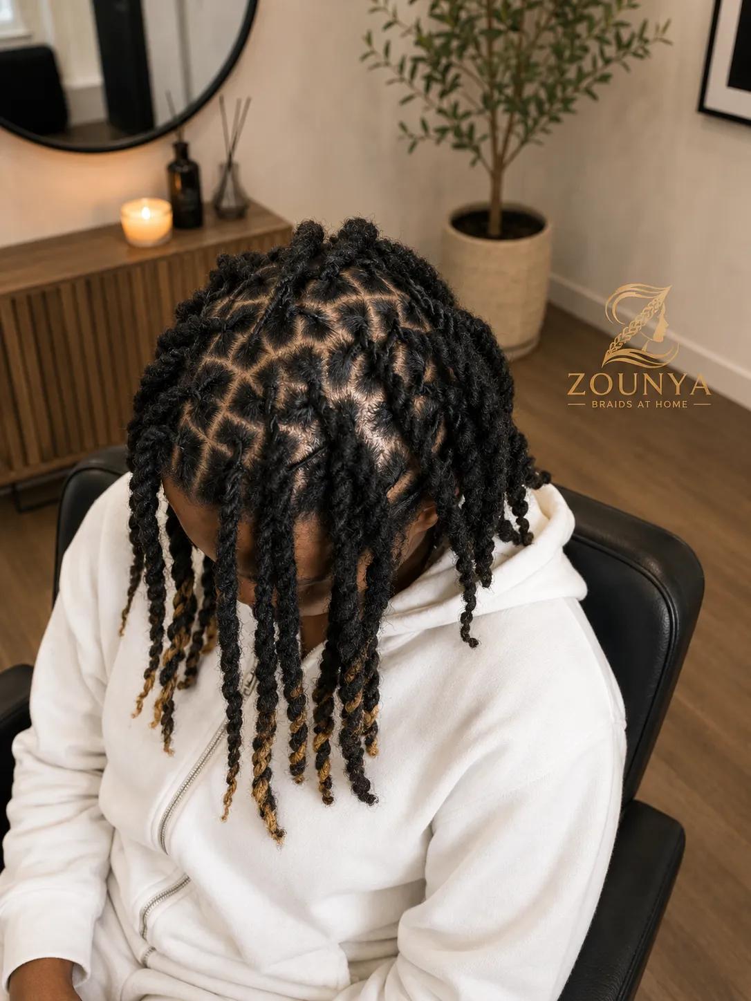 Comb Twist — Zounya braids, Charlotte